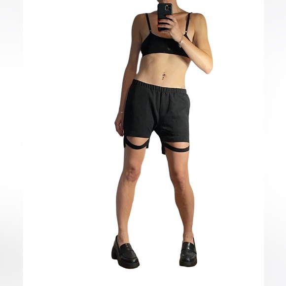 ♠️ Rad Hourani Black Shorts with Strap ♠️ - Picture 3 of 6